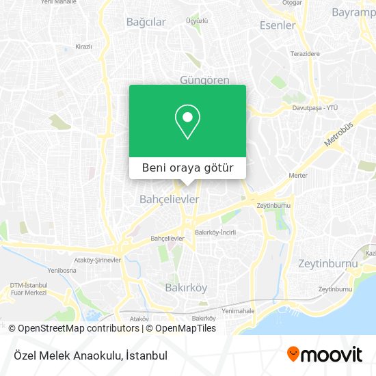 Özel Melek Anaokulu harita