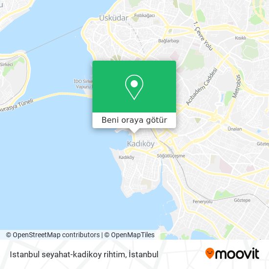 Istanbul seyahat-kadikoy rihtim harita