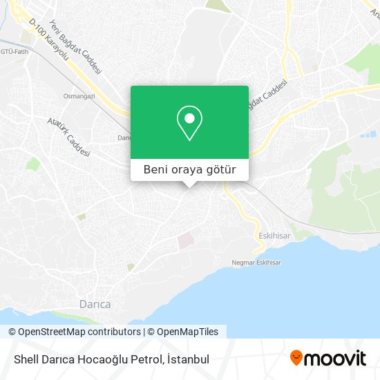 Shell Darıca Hocaoğlu Petrol harita