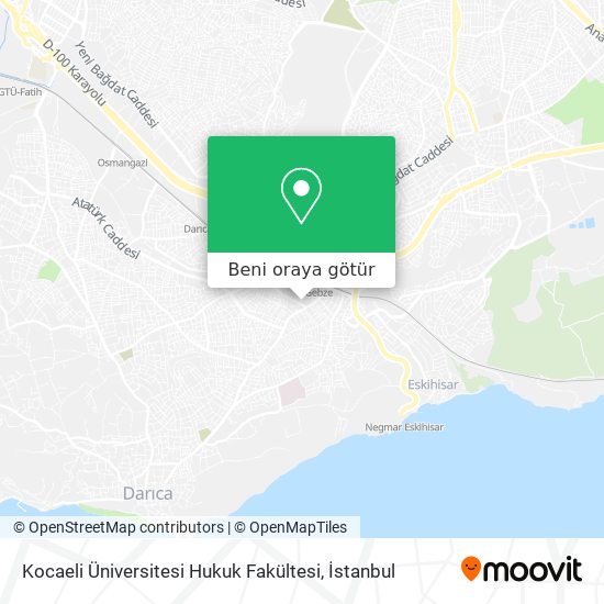 Kocaeli Üniversitesi Hukuk Fakültesi harita