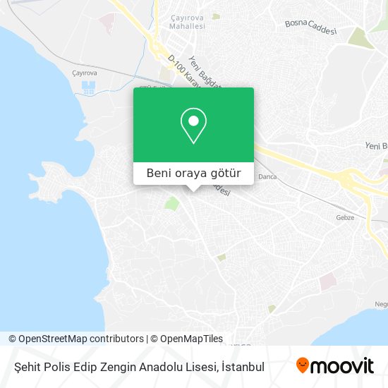 Şehit Polis Edip Zengin Anadolu Lisesi harita
