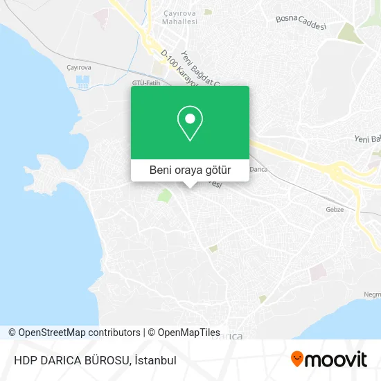 HDP DARICA BÜROSU harita