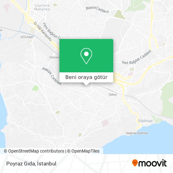 Poyraz Gıda harita