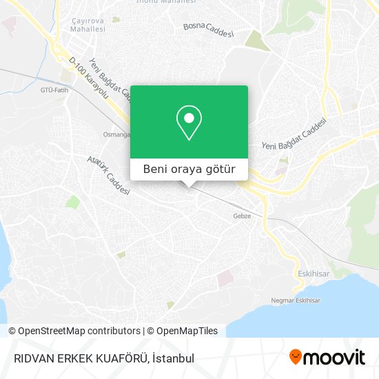 RIDVAN ERKEK KUAFÖRÜ harita