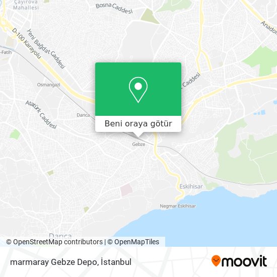 marmaray Gebze Depo harita