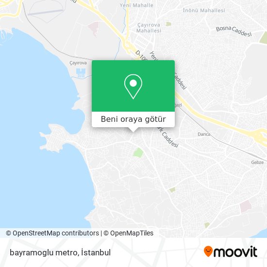 bayramoglu metro harita