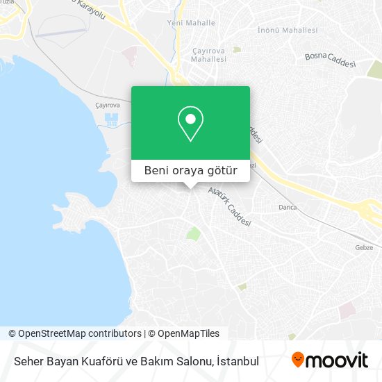 Seher Bayan Kuaförü ve Bakım Salonu harita