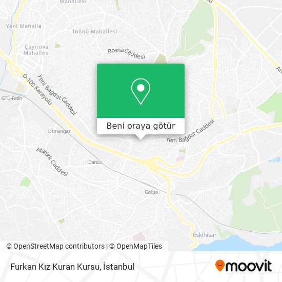 Furkan Kız Kuran Kursu harita