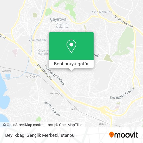 Beylikbağı Gençlik Merkezi harita
