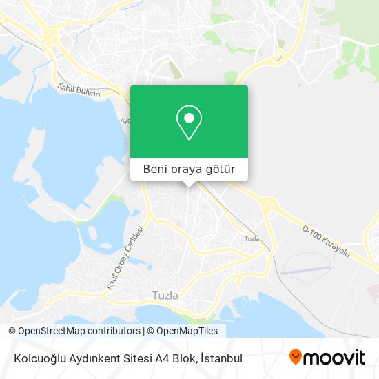 Kolcuoğlu Aydınkent Sitesi A4 Blok harita