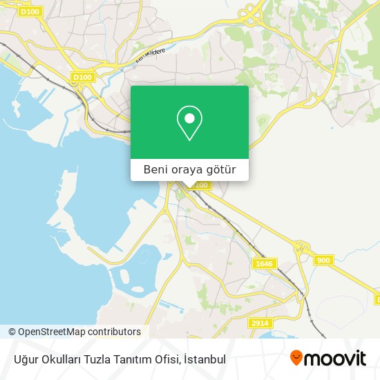 Uğur Okulları Tuzla Tanıtım Ofisi harita