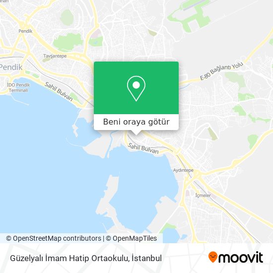 Güzelyalı İmam Hatip Ortaokulu harita
