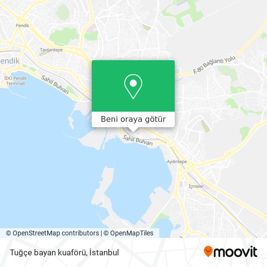 Tuğçe bayan kuaförü harita