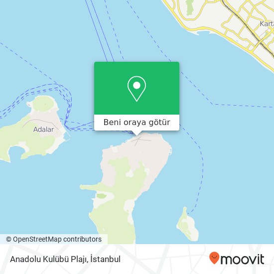 Anadolu Kulübü Plajı harita