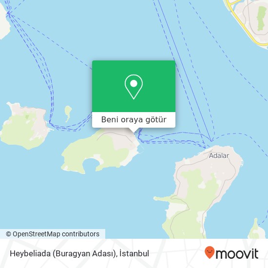 Heybeliada (Buragyan Adası) harita