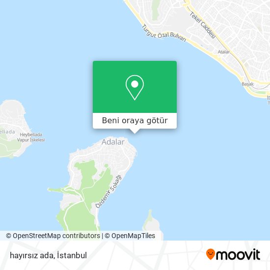 hayırsız ada harita