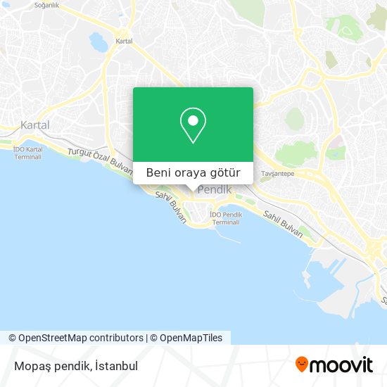 Mopaş pendik harita