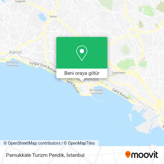 Pamukkale Turizm Pendik harita
