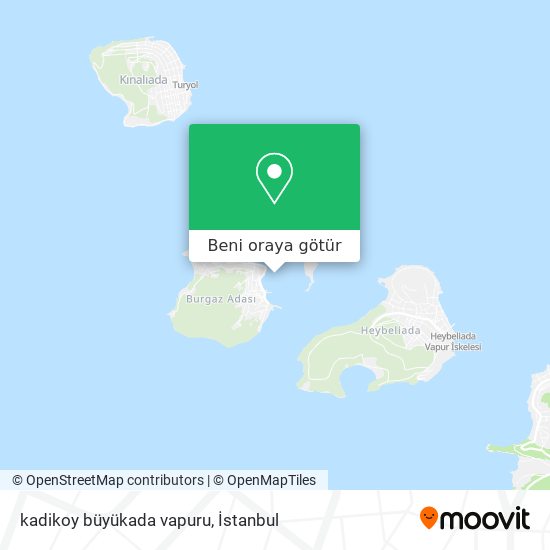 kadikoy büyükada vapuru harita