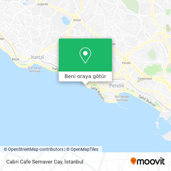 Cabri Cafe Semaver Cay harita
