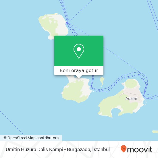 Umitin Huzura Dalis Kampi - Burgazada harita