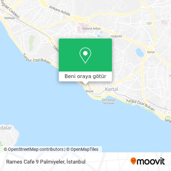 Rames Cafe 9 Palmiyeler harita