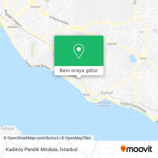 Kadıköy Pendik Minibüs harita