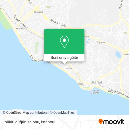 büklü düğün salonu harita
