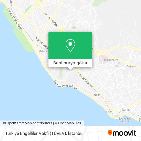Türkiye Engelliler Vakfi (TÜREV) harita