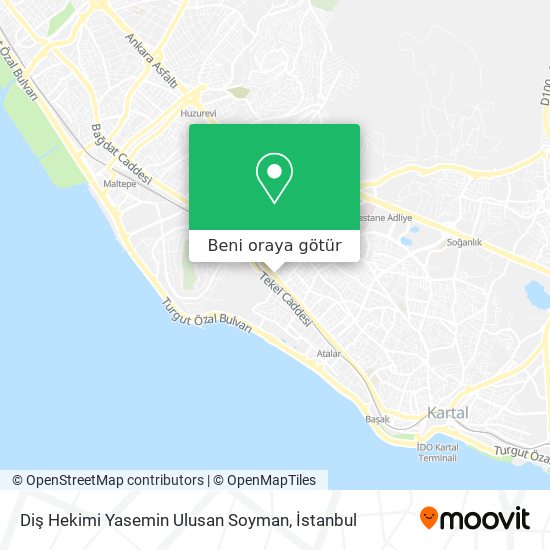 Diş Hekimi Yasemin Ulusan Soyman harita