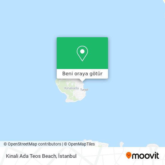 Kinali Ada Teos Beach harita
