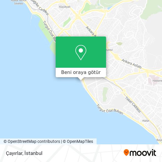 Çayırlar harita