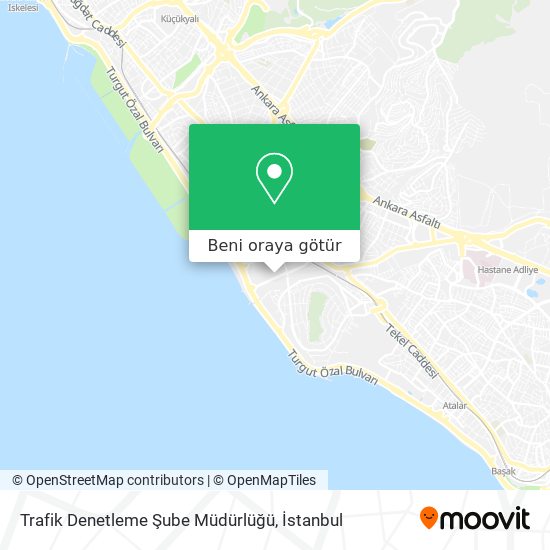 Trafik Denetleme Şube Müdürlüğü harita