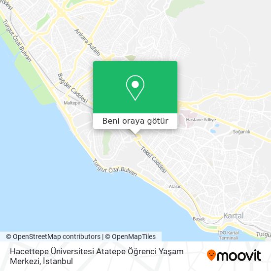 Hacettepe Üniversitesi Atatepe Öğrenci Yaşam Merkezi harita