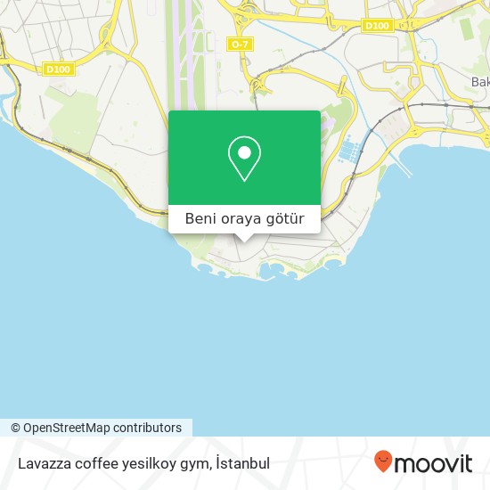 Lavazza coffee yesilkoy gym harita