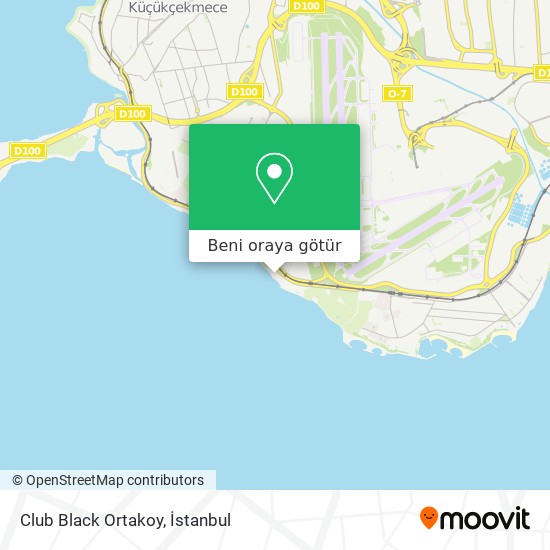 Club Black Ortakoy harita