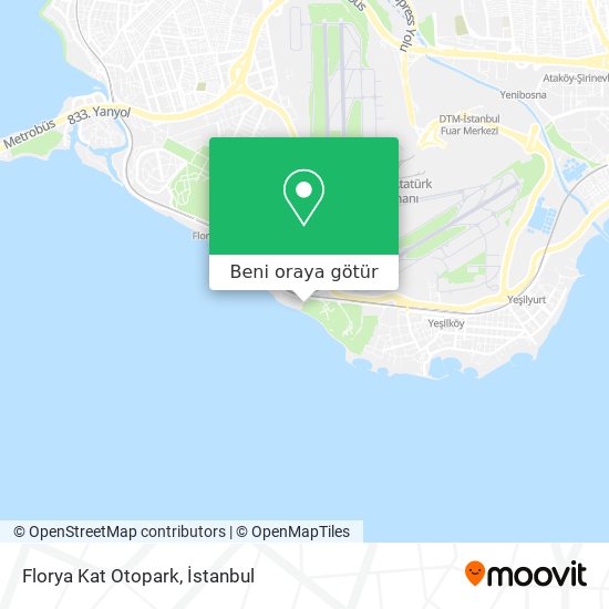 Florya Kat Otopark harita