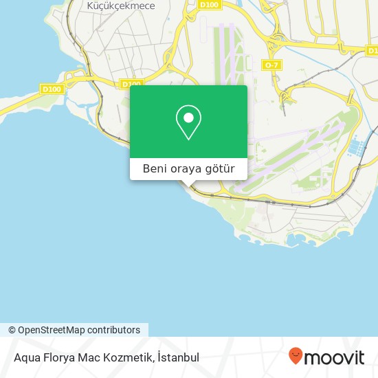 Aqua Florya Mac Kozmetik harita