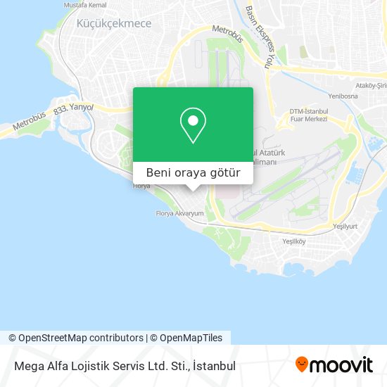 Mega Alfa Lojistik Servis Ltd. Sti. harita
