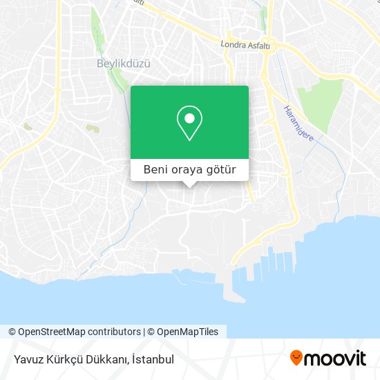 Yavuz Kürkçü Dükkanı harita