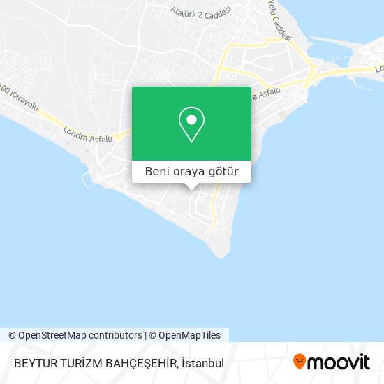 BEYTUR TURİZM BAHÇEŞEHİR harita