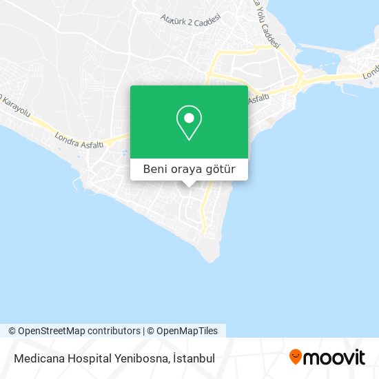 Medicana Hospital Yenibosna harita