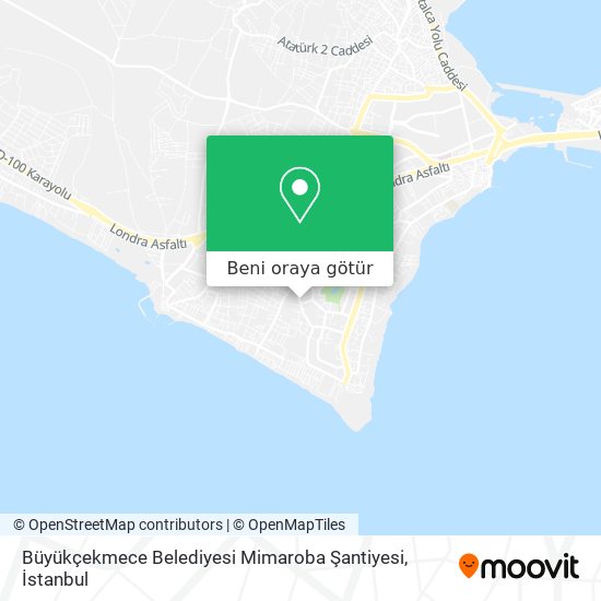 Büyükçekmece Belediyesi Mimaroba Şantiyesi harita