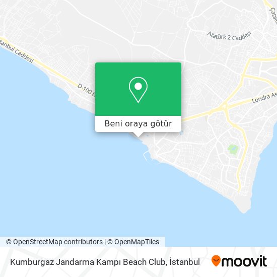 Kumburgaz Jandarma Kampı Beach Club harita