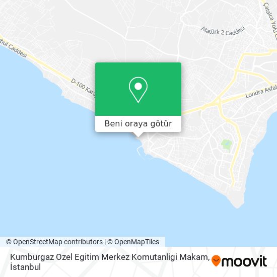 Kumburgaz Ozel Egitim Merkez Komutanligi Makam harita