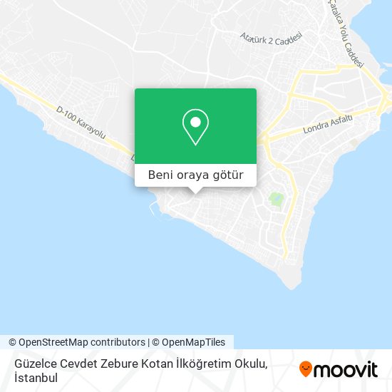 Güzelce Cevdet Zebure Kotan İlköğretim Okulu harita