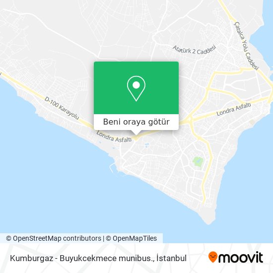 Kumburgaz - Buyukcekmece munibus. harita