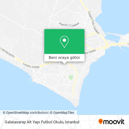 Galatasaray Alt Yapı Futbol Okulu harita
