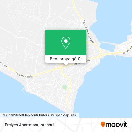 Erciyes Apartmanı harita