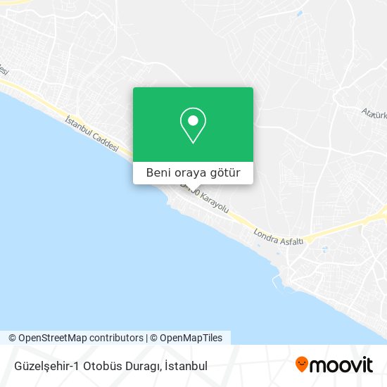 Güzelşehir-1 Otobüs Duragı harita
